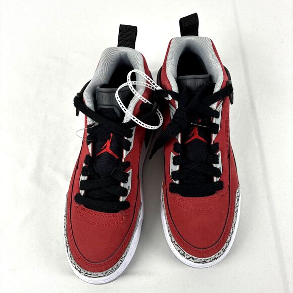 NIKE JORDAN SPIZIKE LOW (GS) GYM RED/BLACK SIZE 4.5Y/WOMEN'S 6 [FQ3950-600] - Picture 2 of 8